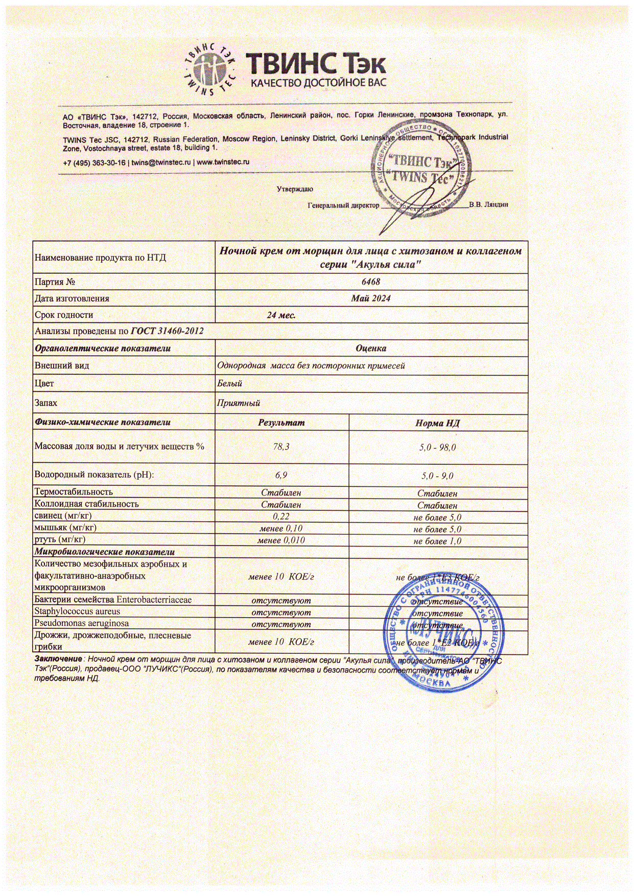 Паспорт №052024